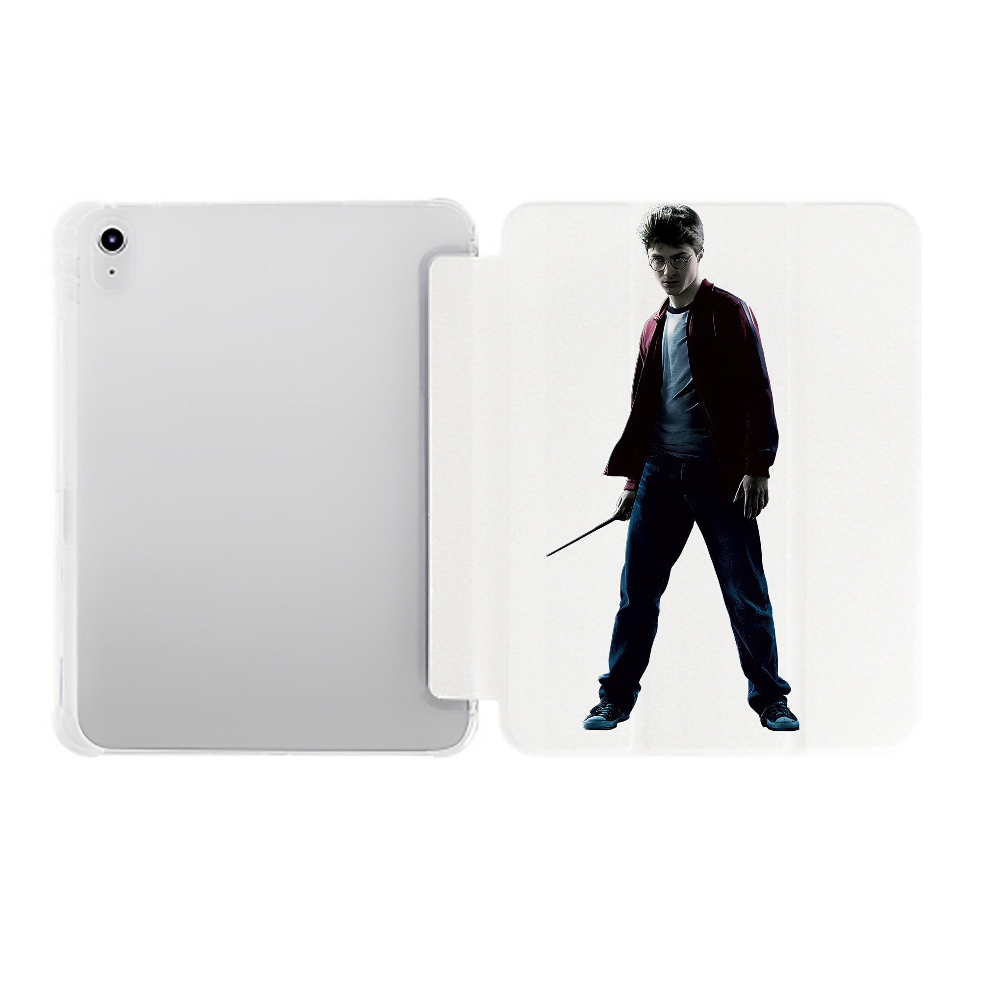 （画像用） Harry Potter ハリー・ポッターシリーズ IPad ケース ペン収納付き 三つ折りスタンド PUレザー×シリコン 対応機種9.5/10.5/10.9インチ